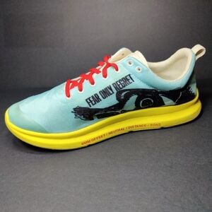 Atreyu Running Featherweight Teal Yellow Sneaker Shoe Size Men's 10 Women's 11.5